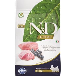 Farmina N&D dog PRIME (GF) adult mini, lamb & blueberry 0,8 kg