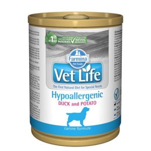 Farmina Vet Life dog hypoallergenic duck & potato konzerva 300 g