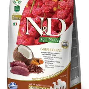 Farmina N&D dog QUINOA (GF) adult all breed, skin & coat, venison 2,5 kg