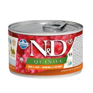 Farmina N&D dog QUINOA herring & coconut konzerva 140 g