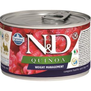 Farmina N&D dog QUINOA weight management konzerva 140 g