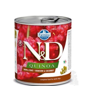 Farmina N&D dog QUINOA venison & coconut konzerva 285 g