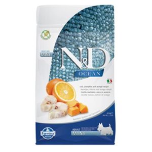 Farmina N&D dog OCEAN PUMPKIN (GF) adult mini, codfish & orange 0,8 kg
