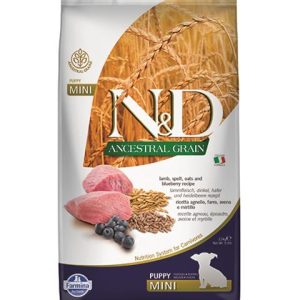 Farmina N&D dog AG puppy mini, lamb, spelt, oats & blueberry 2,5 kg