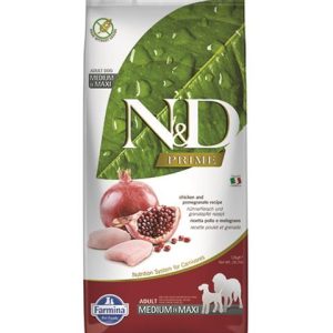 Farmina N&D dog PRIME (GF) adult medium & maxi, chicken & pomegranate 12 kg