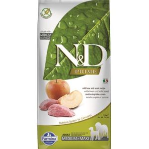 Farmina N&D dog PRIME (GF) adult medium & maxi, boar & apple 12kg