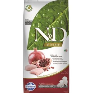 Farmina N&D dog PRIME (GF) puppy medium & maxi, chicken & pomegranate 12 kg