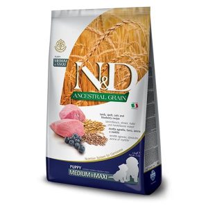 Farmina N&D dog AG puppy medium & maxi, lamb, spelt, oats & blueberry 2,5 kg