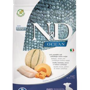 Farmina N&D dog OCEAN PUMPKIN (GF) puppy mini, cod & cantaloupe melon 0,8 kg