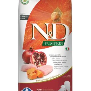 Farmina N&D dog PUMPKIN (GF) puppy medium & maxi, chicken & pomegranate 12 kg