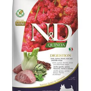 Farmina N&D dog QUINOA (GF) adult mini, digestion, lamb,fennel 2,5 kg