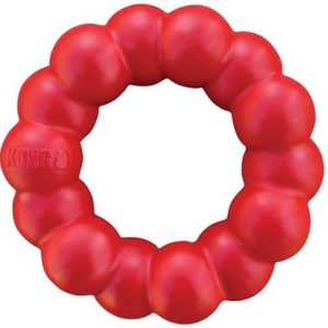 Hračka Kong Dog Classic Kruh červený, guma prírodná, M/L