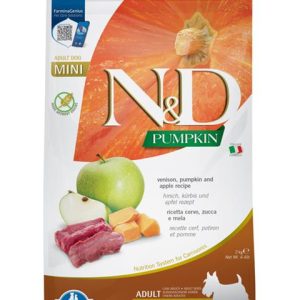 Farmina N&D dog PUMPKIN (GF) adult mini, venison & apple 2 kg