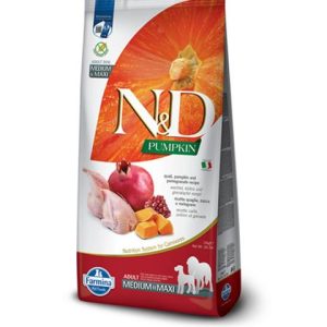 Farmina N&D dog PUMPKIN (GF) adult medium & maxi, quail & pomegranate 12 kg
