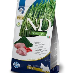 Farmina N&D dog SPIRULINA (GF) adult mini lamb and goji 0,8 kg