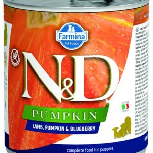 Farmina N&D dog PUMPKIN & lamb & blueberry Puppy konzerva 285 g