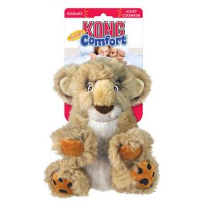 Hračka Kong Dog Comfort Kiddos Lev s pískatkom, polyester L