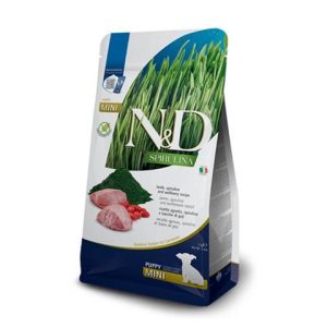 Farmina N&D dog SPIRULINA (GF) puppy mini lamb  0,8 kg