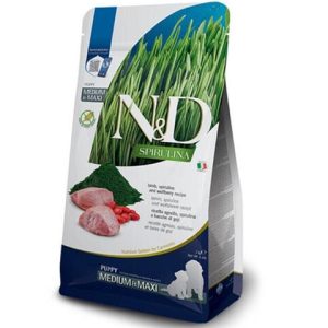 Farmina N&D dog SPIRULINA (GF) puppy medium & maxi, lamb 2 kg