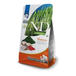 Farmina N&D dog SPIRULINA (GF) adult medium & maxi herring 7 kg