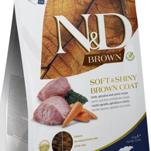 Farmina N&D dog BROWN (GF) puppy mini, lamb, spirulina & carrot, 1,5 kg