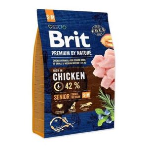 Brit Premium by Nature dog Senior S+ M 3 kg