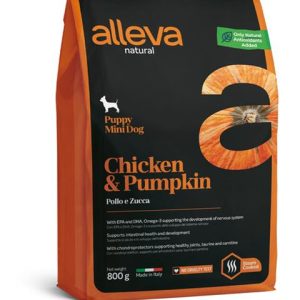 Alleva NATURAL dog puppy mini chicken & pumpkin 0,8 kg