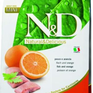 Farmina N&D dog GF adult mini, fish & orange 7 kg