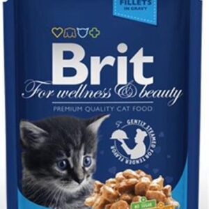BRIT Premium cat Kapsička Kitten Chicken Chunks 100 g