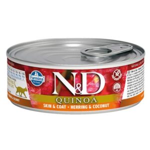 Farmina N&D cat QUINOA herring & conut konzerva 80 g