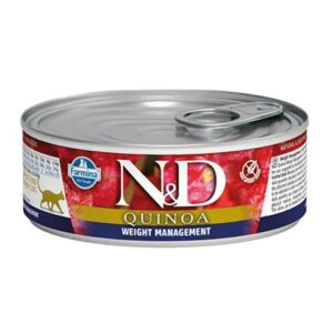 Farmina N&D cat QUINOA weight managment konzerva 80 g