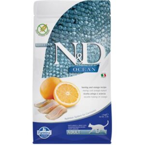 Farmina N&D cat OCEAN (GF) adult, herring & orange 1,5 kg