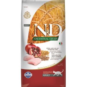 Farmina N&D cat AG adult, chicken, spelt, oats & pomegranate 5 kg