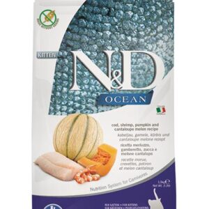 Farmina N&D cat OCEAN PUMPKIN (GF) kitten, cod, shrimp & cantaloupe melon 0,3 kg