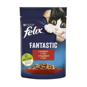 Nestlé FELIX Fantastic cat hovädzie želé kapsička 26x85 g