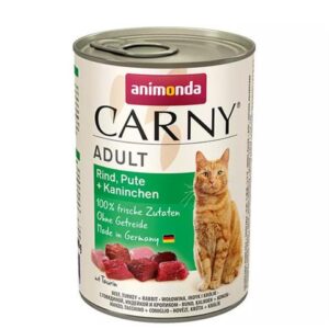 Animonda CARNY&reg; cat Adult hov&auml;dzie,morka a kr&aacute;lik 400 g konzerva