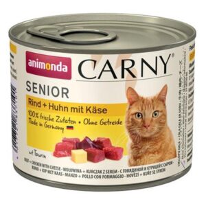 Animonda CARNY® cat Senior hovädzie,kura a syr 200 g konzerva