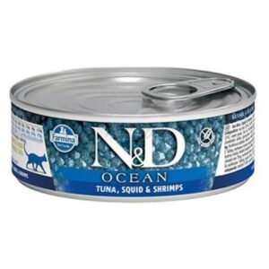 Farmina N&D cat OCEAN tuna, squid & shrimp konzerva 70 g