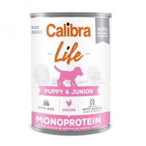 Calibra KONZERVA dog Puppy & Junior Life Chicken & Rice  400g