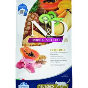 Farmina N&D cat TROPICAL SELECTION (AG) adult, neutered, lamb 1,5 kg