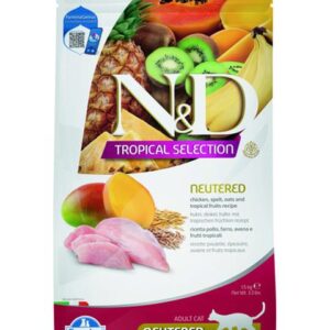Farmina N&D cat TROPICAL SELECTION (AG) adult neutered, chicken 1,5 kg
