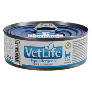 Farmina Vet Life cat hypoallergenic pork & potato konzerva 85 g