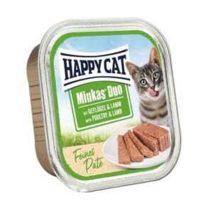 Happy Cat Minkas Duo Paté - Hydina & Jahňa 100 g