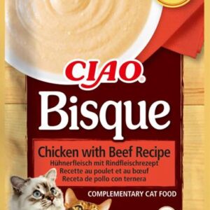 Inaba CIAO Bisque Cat Kapsička Kura s hovädzím mäsom  40 g