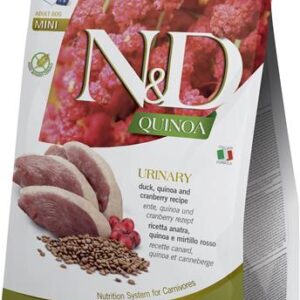 Farmina N&D dog QUINOA (GF) adult mini urinary , duck & cranberry 1,5 kg