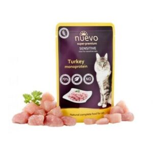 NUEVO cat Adult Sensitive Mono Turkey bal. 16 x 85 g kapsičky
