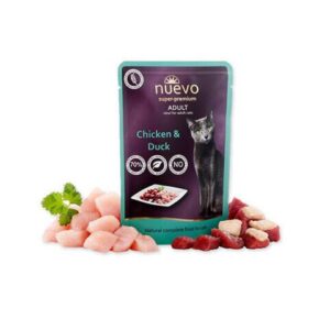 NUEVO cat Adult Chicken & Duck bal. 16 x 85 g kapsičky
