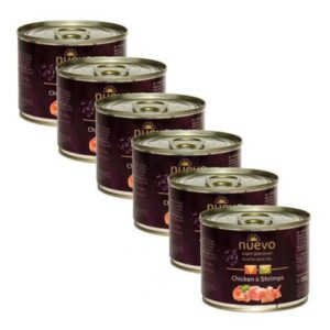 NUEVO cat Adult Chicken & Shrimps bal. 6 x 200 g konzerva