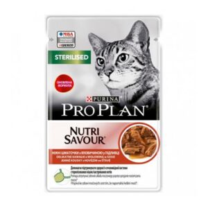 ProPlan MO Cat Adult sterilised hovädzie kapsička 26x85 g
