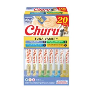 Pamlsok Inaba Churu cat Tuniak 4 príchute 20 túb 280 g